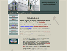 Tablet Screenshot of andersonparalegal.com